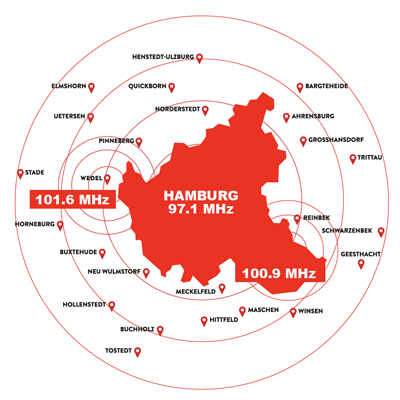 Karte Hamburg