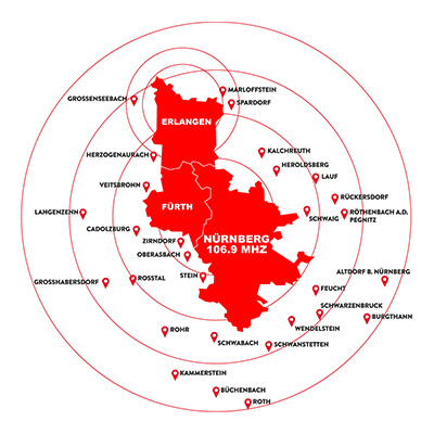 Frequenzkarte Nürnberg