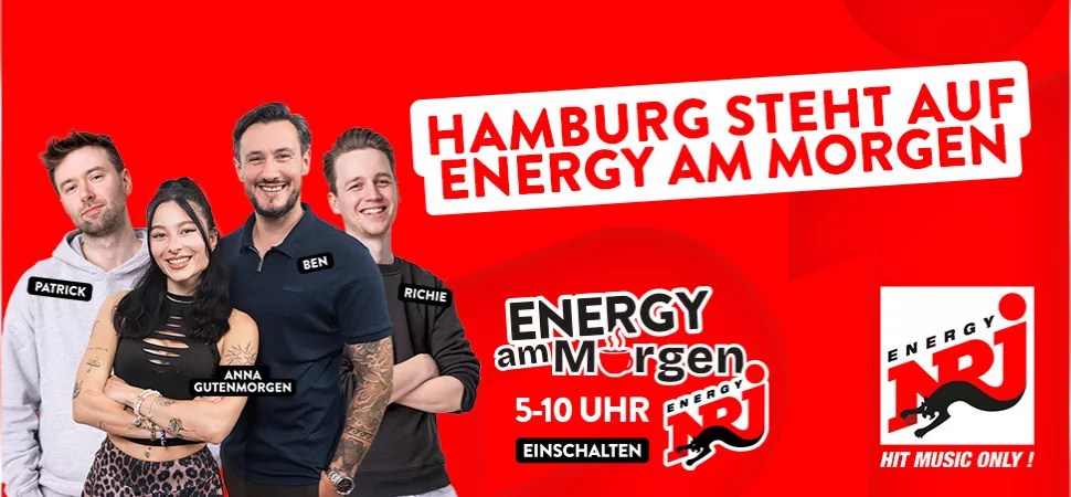 ENERGY am Morgen mit Anna, Ben, Richie und Patrick