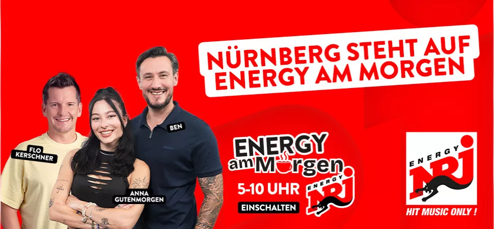 ENERGY am Morgen mit Anna, Ben und Flo Kerschner