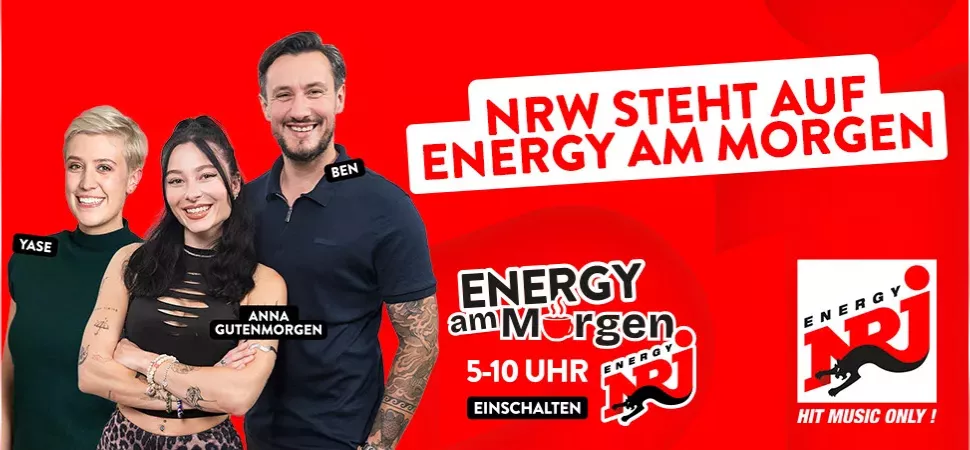 ENERGY am Morgen mit Anna, Ben und Yase