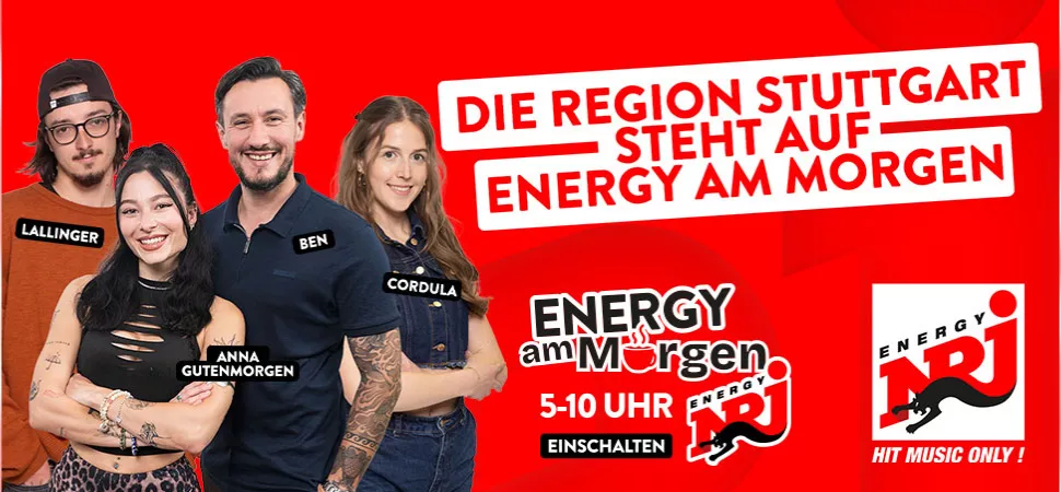ENERGY am Morgen mit Anna, Ben, Lallinger, Cordula