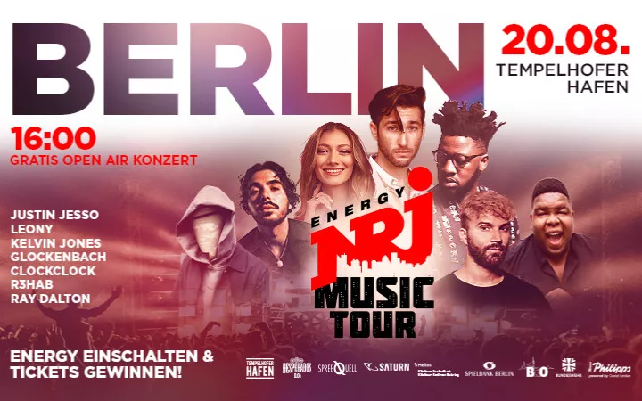 ENERGY MUSIC TOUR am 20.08. in Berlin