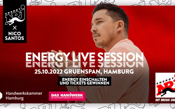 ENERGY LIVE SESSION mit Nico Santos ENERGY LIVE SESSION mit Nico Santos