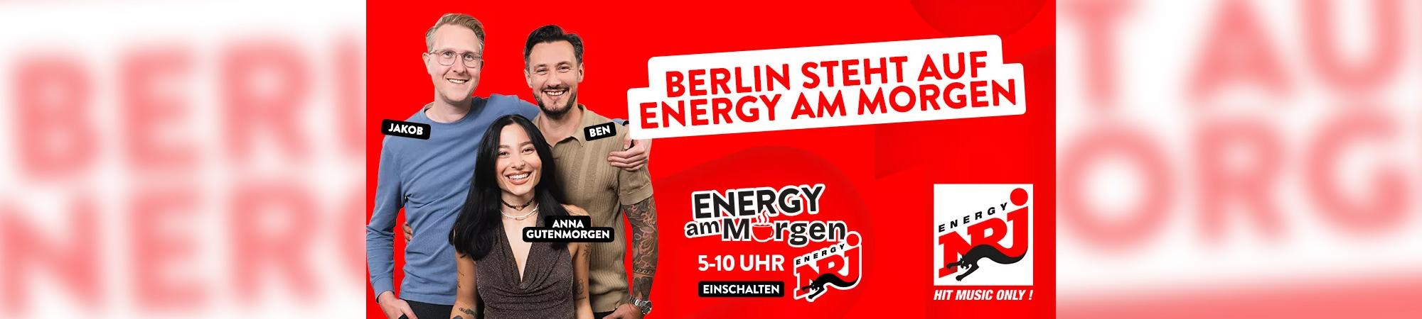 ENERGY am Morgen mit Anna, Ben und Jakob